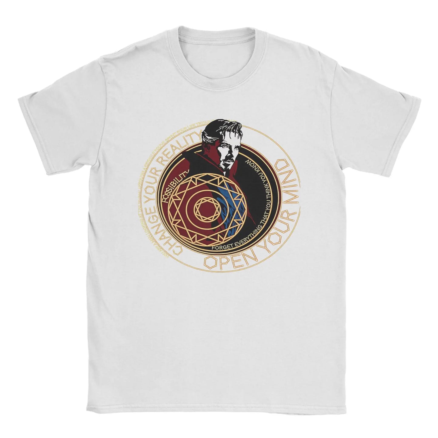 T-shirt Doctor Strange - Círculo místico Change Your Reality para homem