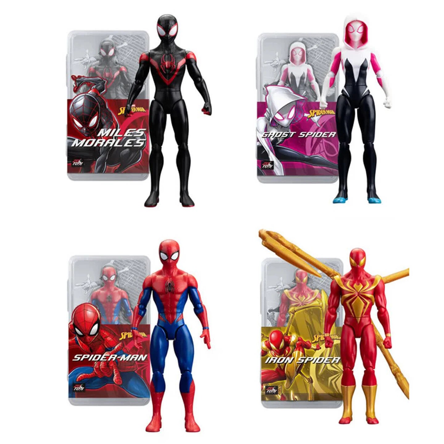 Avengers készlet – több karakteres kollekció: Iron Man, Thor, Hulk, Spider-Man, 18 cm