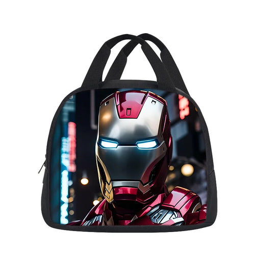 Avengers-matlådeväska Iron Man – Överkropp med hjälm, stadens neonljus