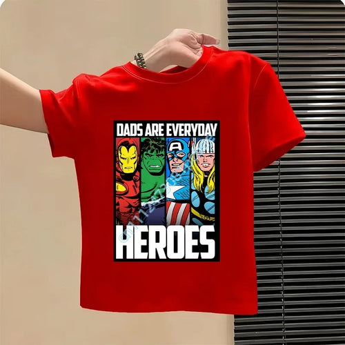 T-shirt pour enfant Avengers - Design Iron Man Rouge Heroes