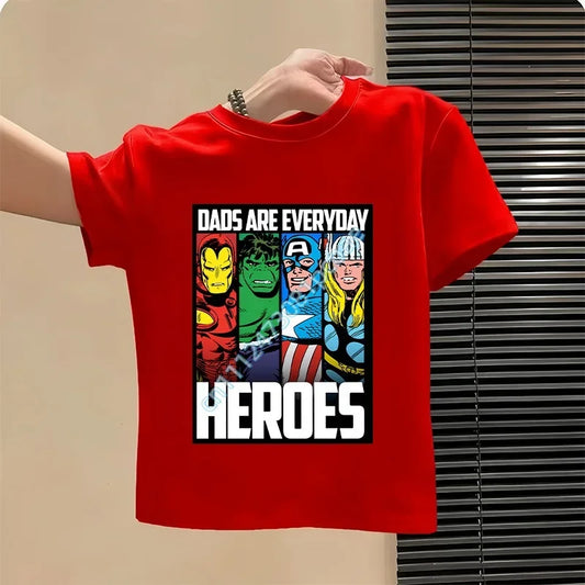 T-shirt pour enfant Avengers - Design Iron Man Rouge Heroes